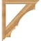 Ekena Millwork Balboa Traditional Rough Sawn Bracket w/ Offset Brace, Western Red Cedar, 6"W x 40"D x 44"H BKT0604X40X44BOA01RWR - alternate 3